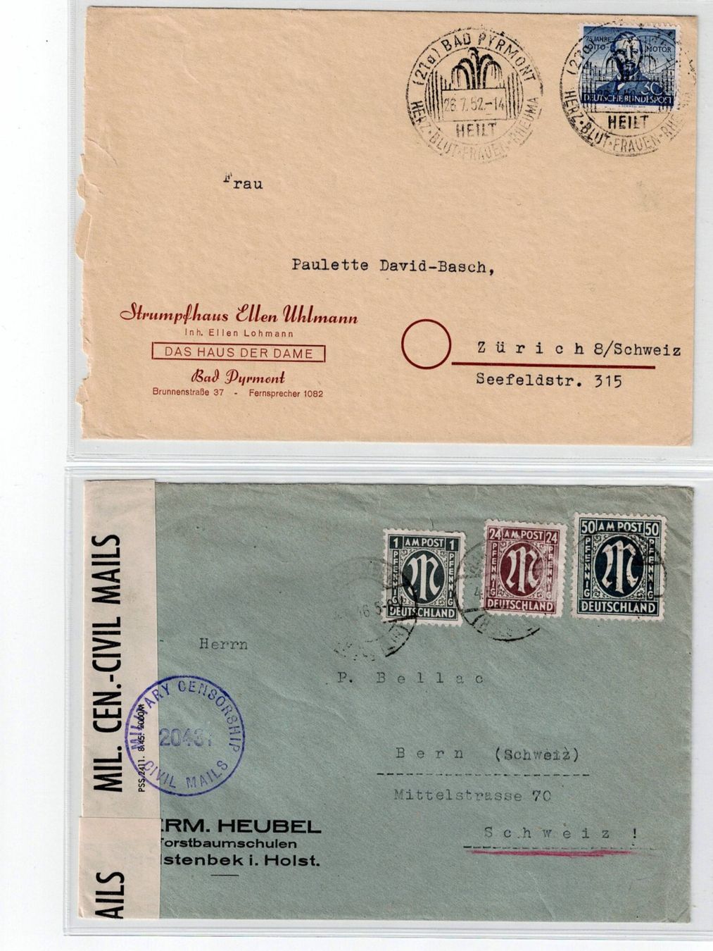 Tous les timbres: Deutschland, 10 Belege 2 – D'occasion à Hinteregg par McCharly01 7