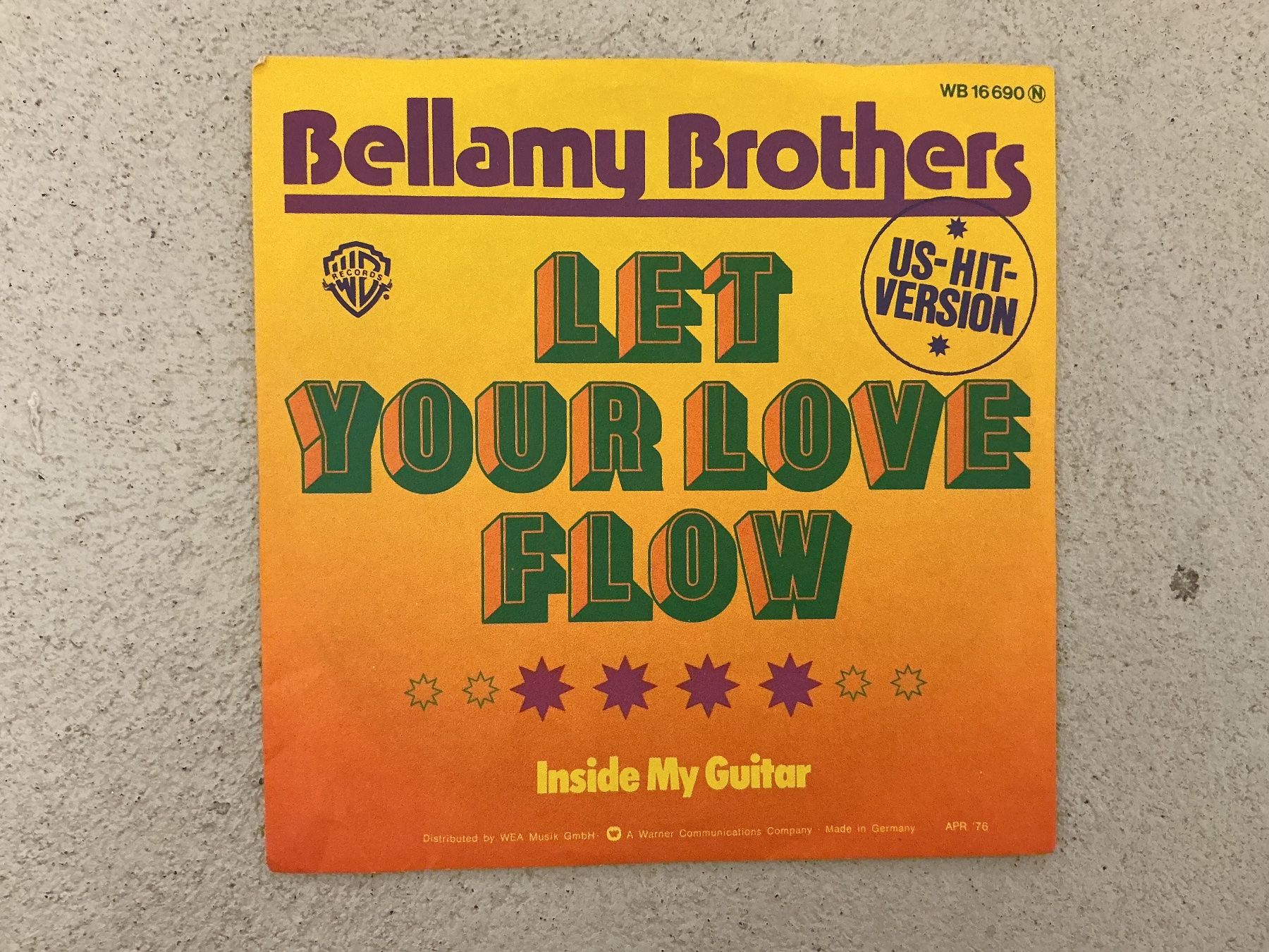 Dischi in vinile: Bellamy Brothers Single - LET YOUR LOVE FLOW – Usato da Winterthur venduto da Tumko_7_Vinyl