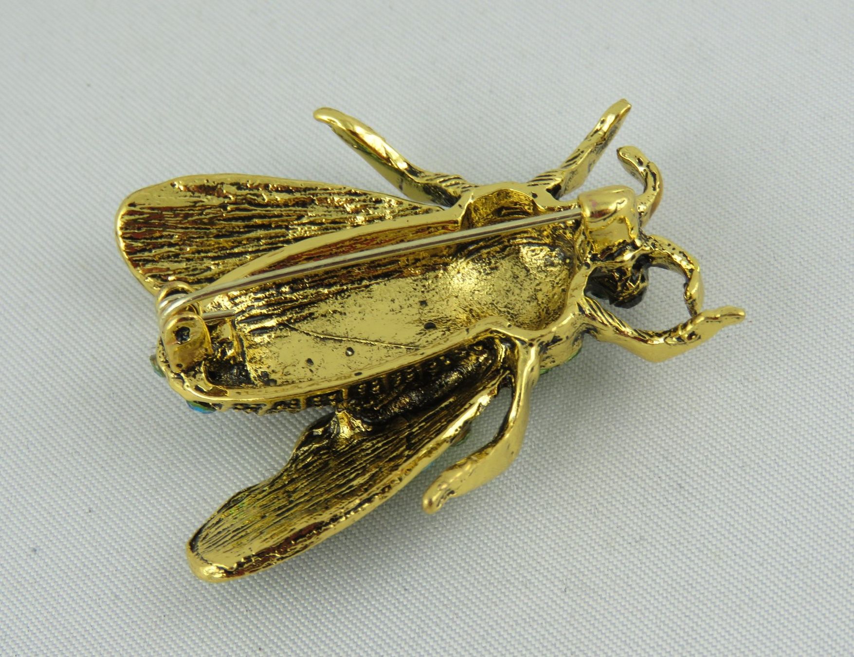 Broschen & Nadeln: Schöne - Vintage - Brosche - KÄFER - Grün - Modeschmuck – Neu und originalverpackt aus Grenchen von Yamahwildstar16 3