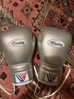 Boxhandschuhe Winning silber 16 oz Schnürung 