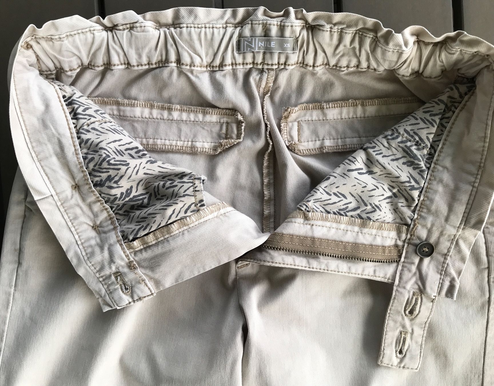 Nile Hosen: Nile Barrel Hose, Grösse XS, beige – Neu (gemäss Beschreibung) aus Ebnat-Kappel von Molton 4