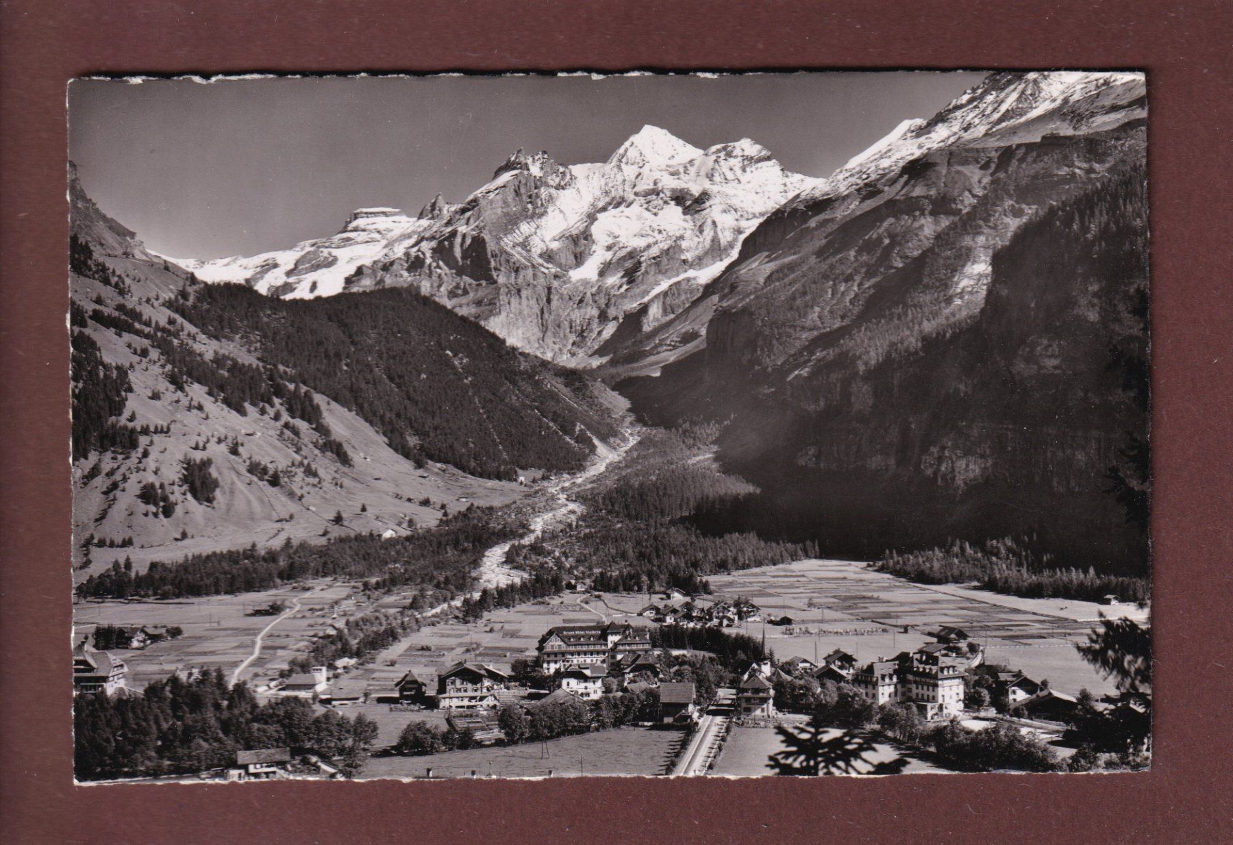 Cartoline postali: KANDERSTEG - Blümlisalp - 1945 – Usato da Pully venduto da nicecards
