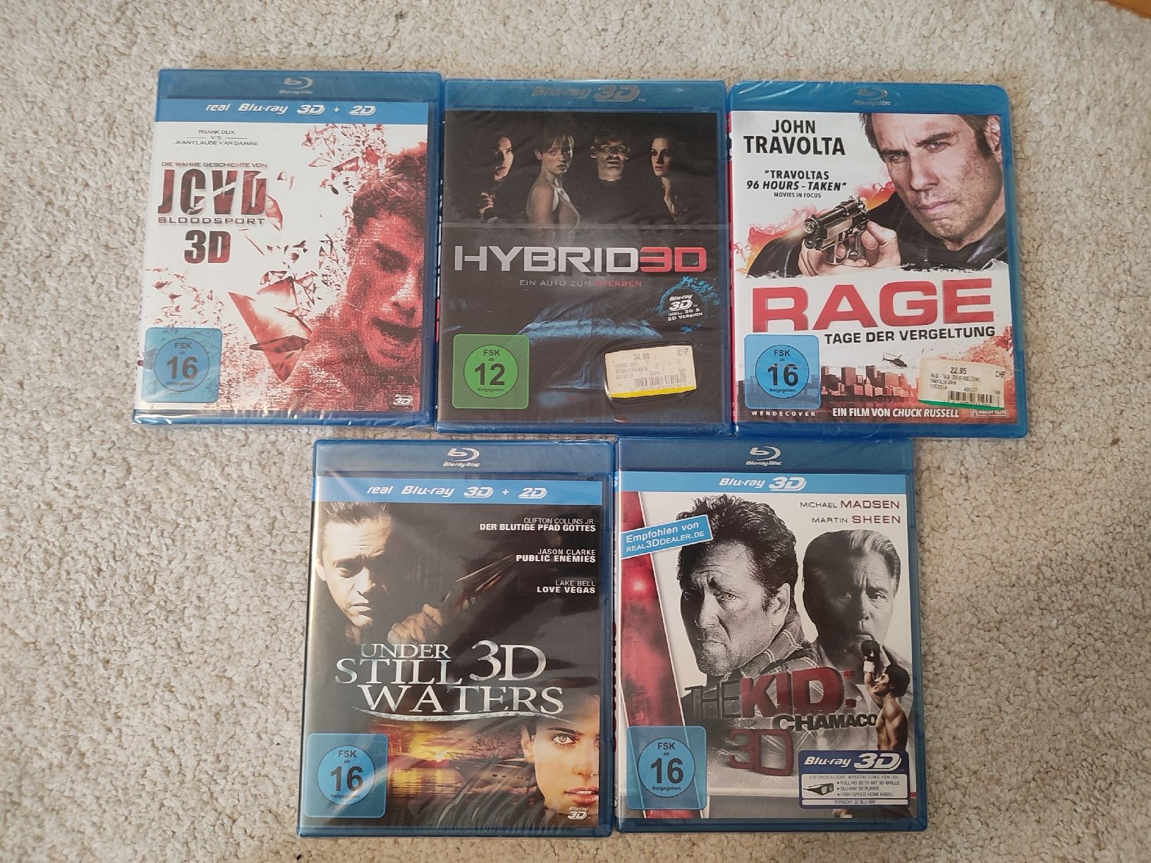 Tutti i DVDs: 4x blu-ray 3D + 1x blu-ray - Deutsch/Englisch - scellés – Usato da Bougy-Villars venduto da Vogue