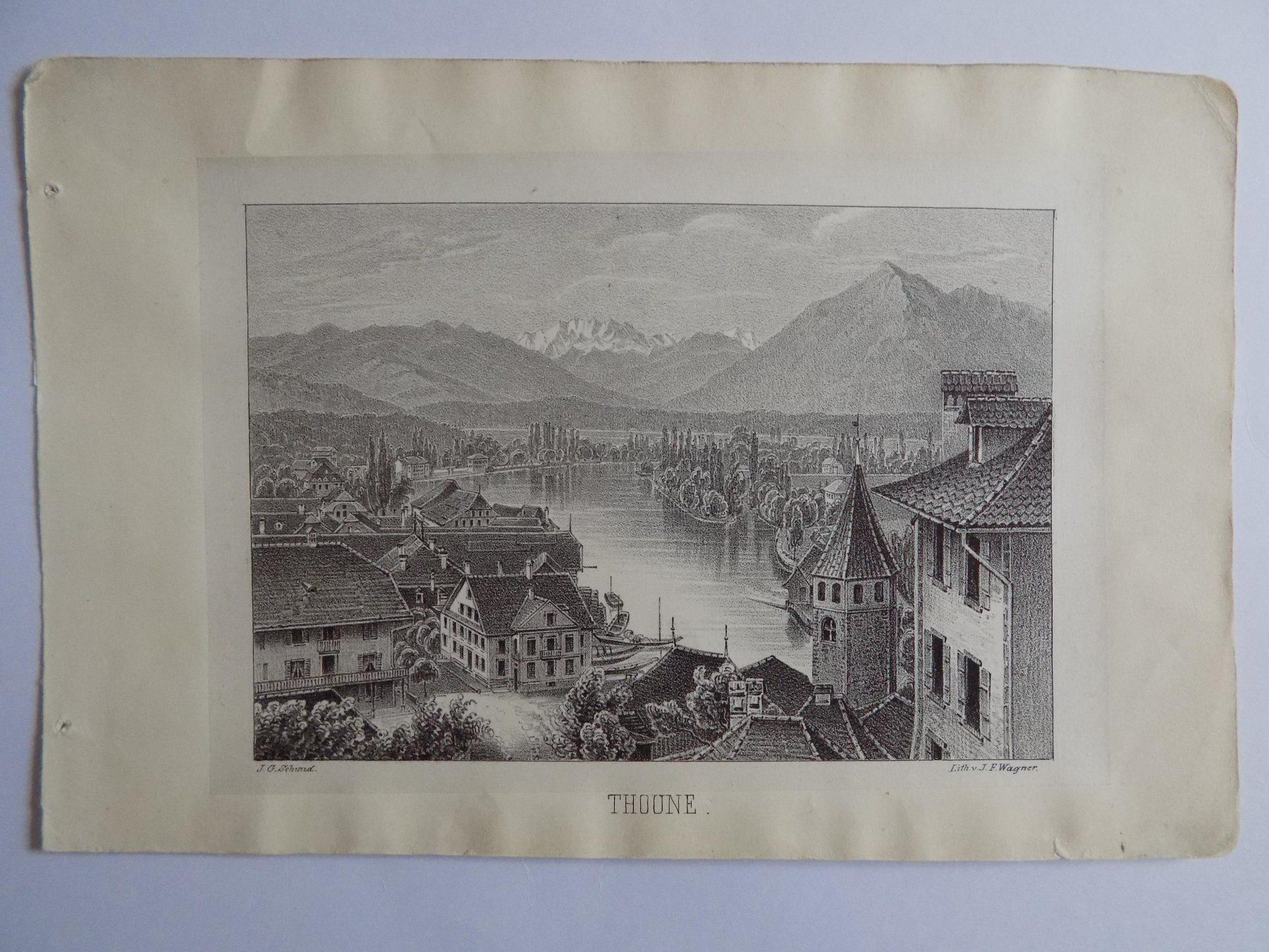 Stiche: Thun Lithographie – Gebraucht aus Risch von Antikfee 1