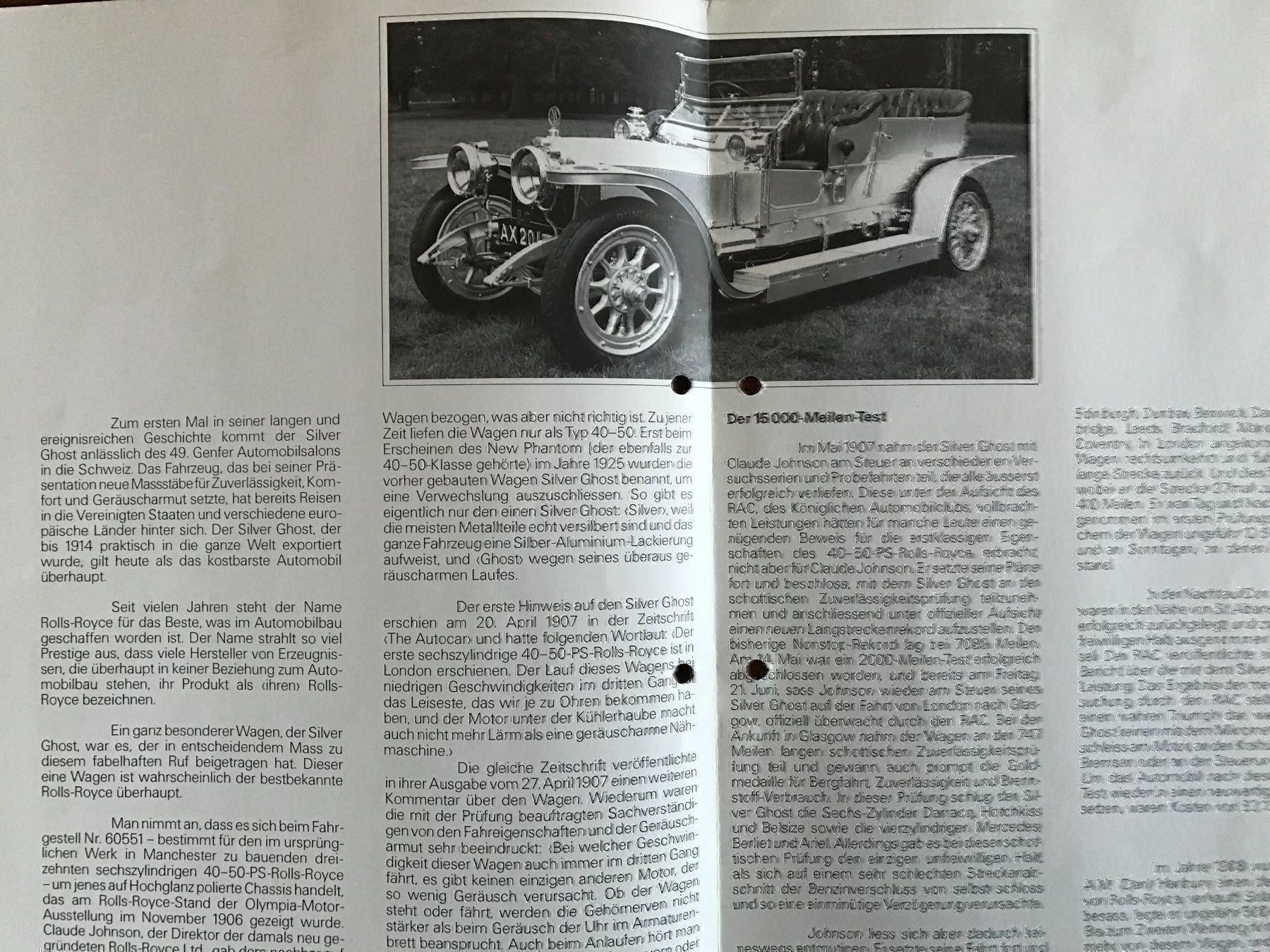 Dokumente: Rolls Royce Prospekt – Gebraucht aus Balterswil von Jeko1967 1