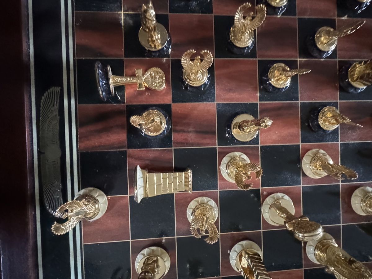 Franklin Mint Giochi: Jeu d'échecs Roi Tutankhamun, Franklin Mint, complet. – Usato da Veyrier venduto da kimedovapa 2