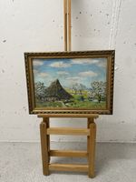 Gemälde "Bauernhof mit Hühner" Walter Schauenberg