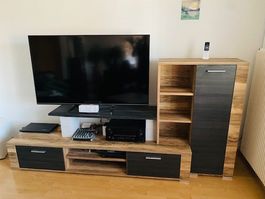 TV-Wohnwand, Fernseh-Möbel, TV-Möbel 2-teilig