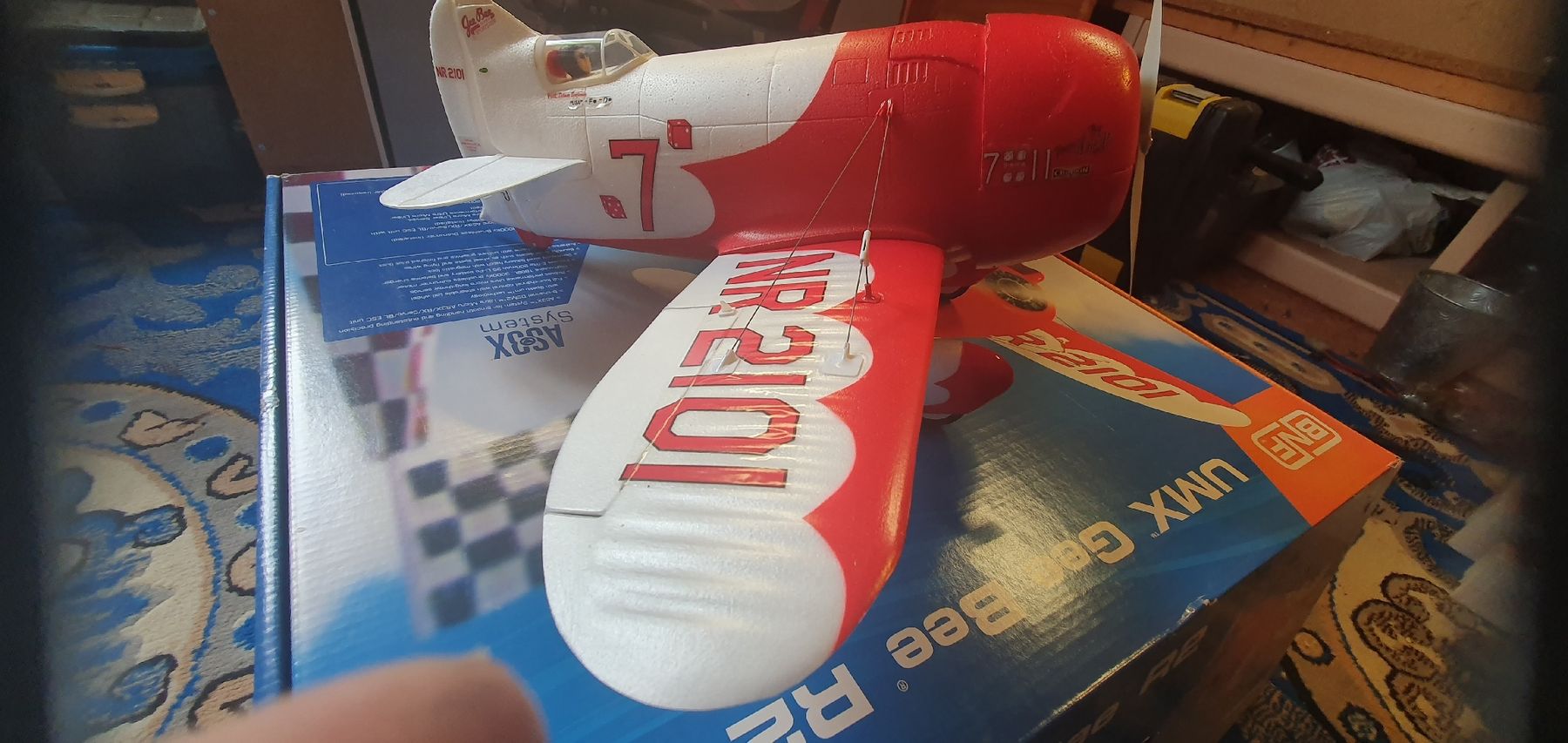 E-Flite Modellismo RC: UMX GEE BEE R2 E-flite – Nuovo e nell'imballaggio originale da Burgdorf venduto da schlange034