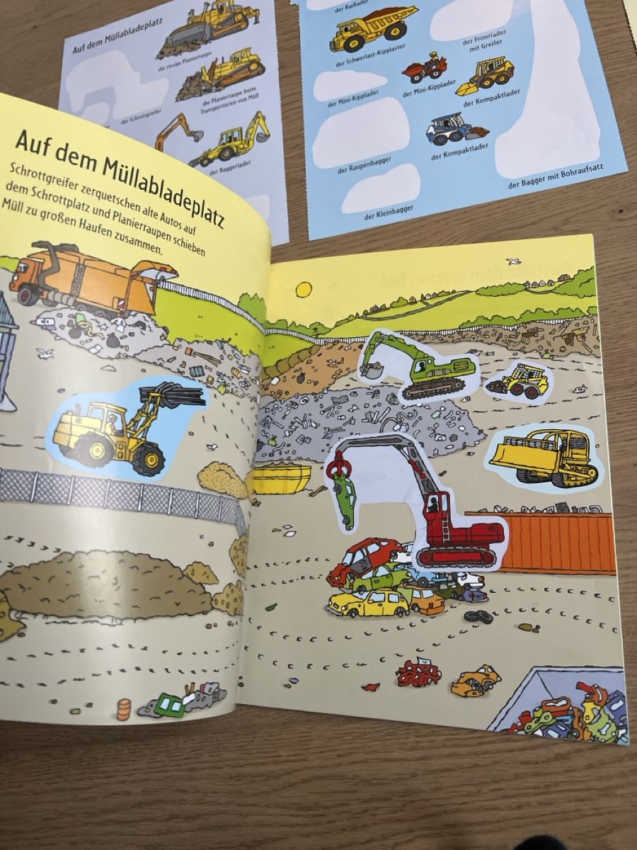 Bücher: Usborne: Mein erstes Stickerbuch Bagger mit Stickern! – Gebraucht aus Oensingen von katepe 5