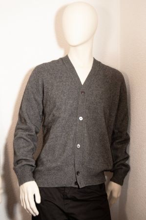 Possum Herren Jacke mit  Knöpfen, grau M