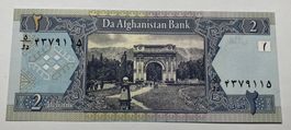Afghanistan 2 Afghanis Neuwertig