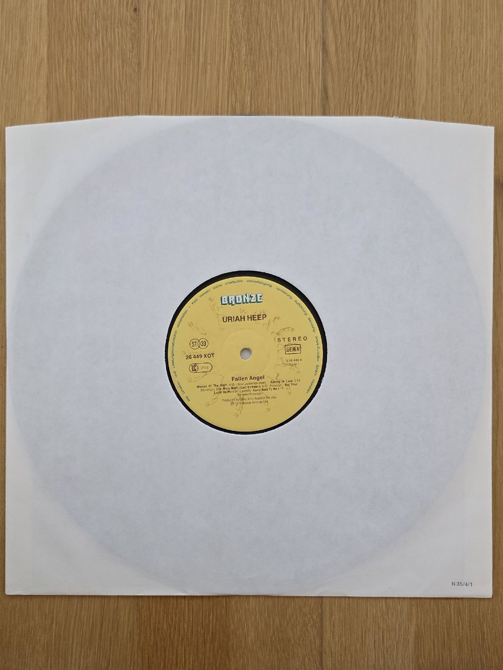 Dischi in vinile: Uriah Heep Fallen Angel Vinyl LP – Usato da Ramsen venduto da Daim8 4