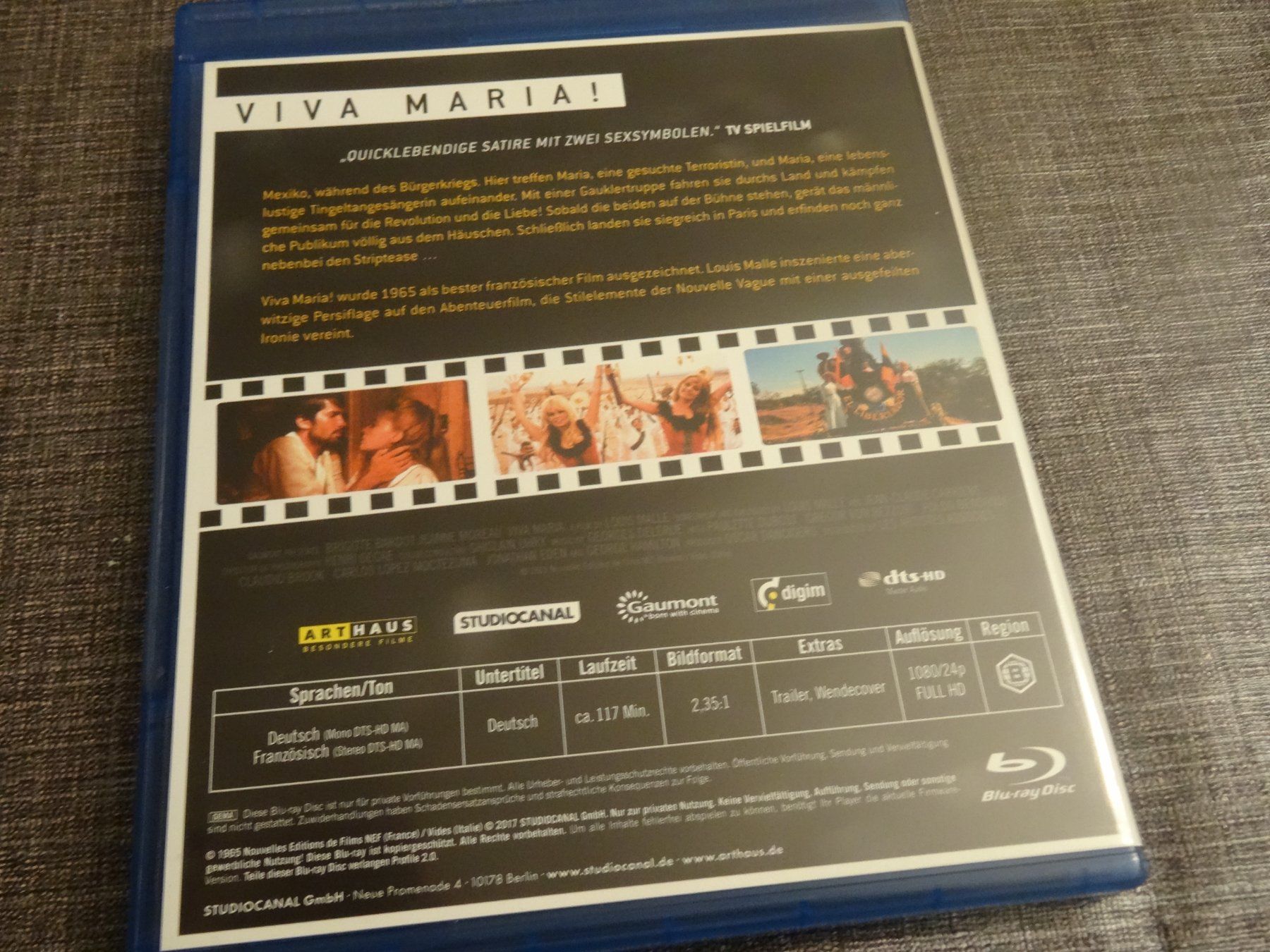 Tutti i DVDs: Blu-ray Viva Maria! – Usato da Olten venduto da Disc-Verkauf 2