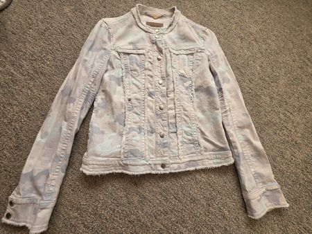 MARC CAIN JEANSJACKE CAMOUFLAGE HELL GR.2/36
