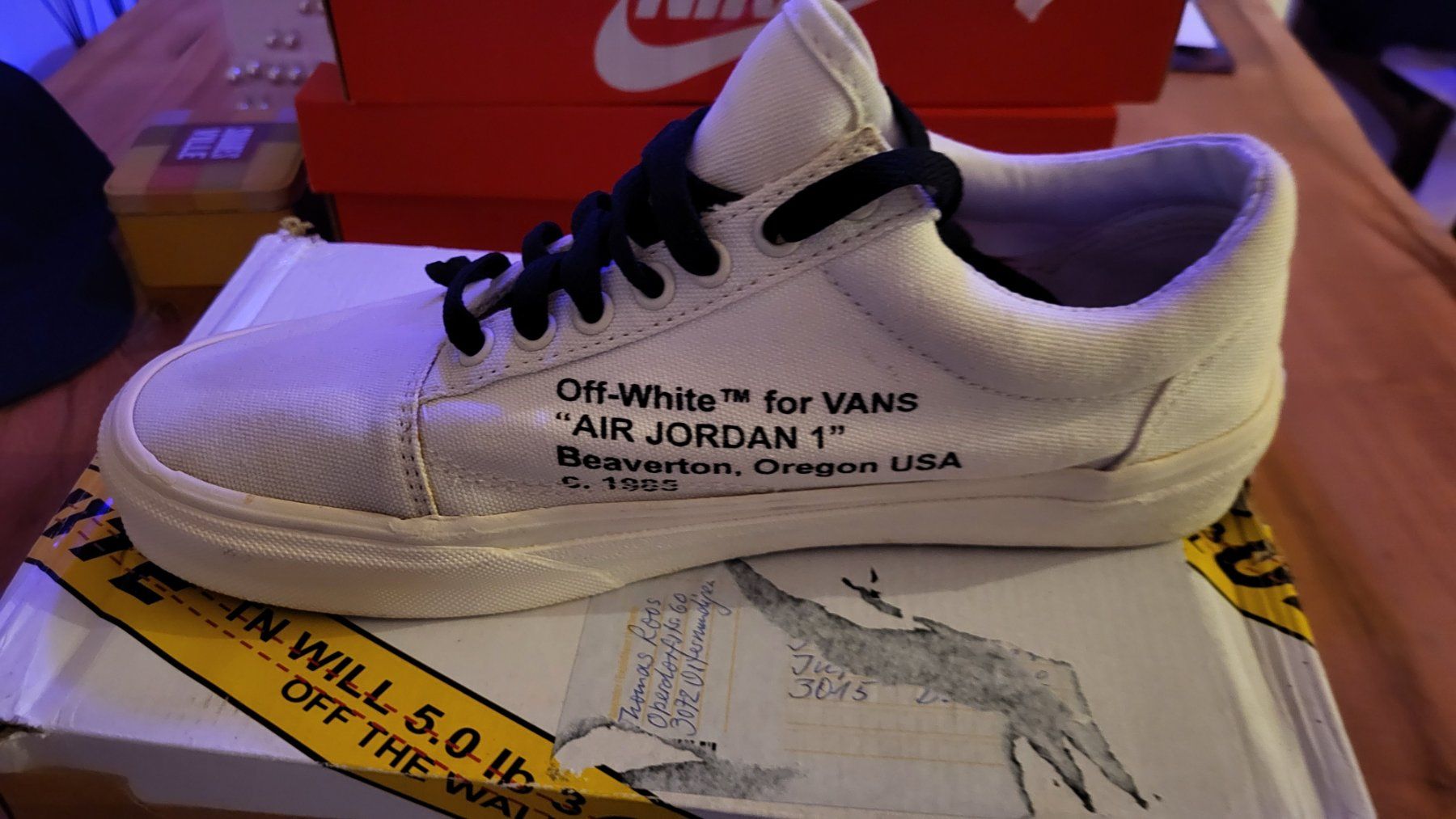 Vans Scarpe da uomo: Vans old school X Offwhite – Nuovo (secondo la descrizione) da Bern venduto da Sneakerheadz 1