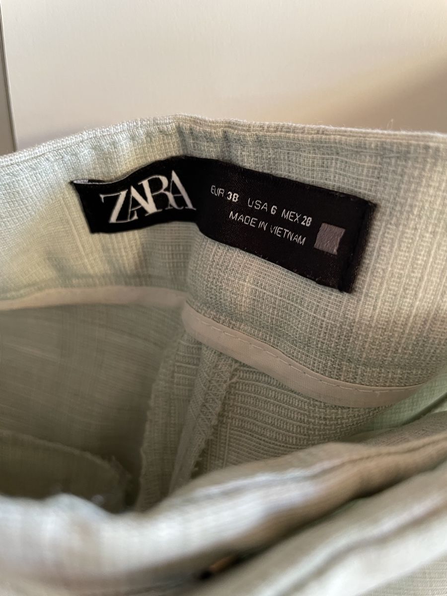 Zara Pantaloni: Elegante Zara Hose Gr. 38, hellgrün – Usato da Münsingen venduto da Secondhand89 1