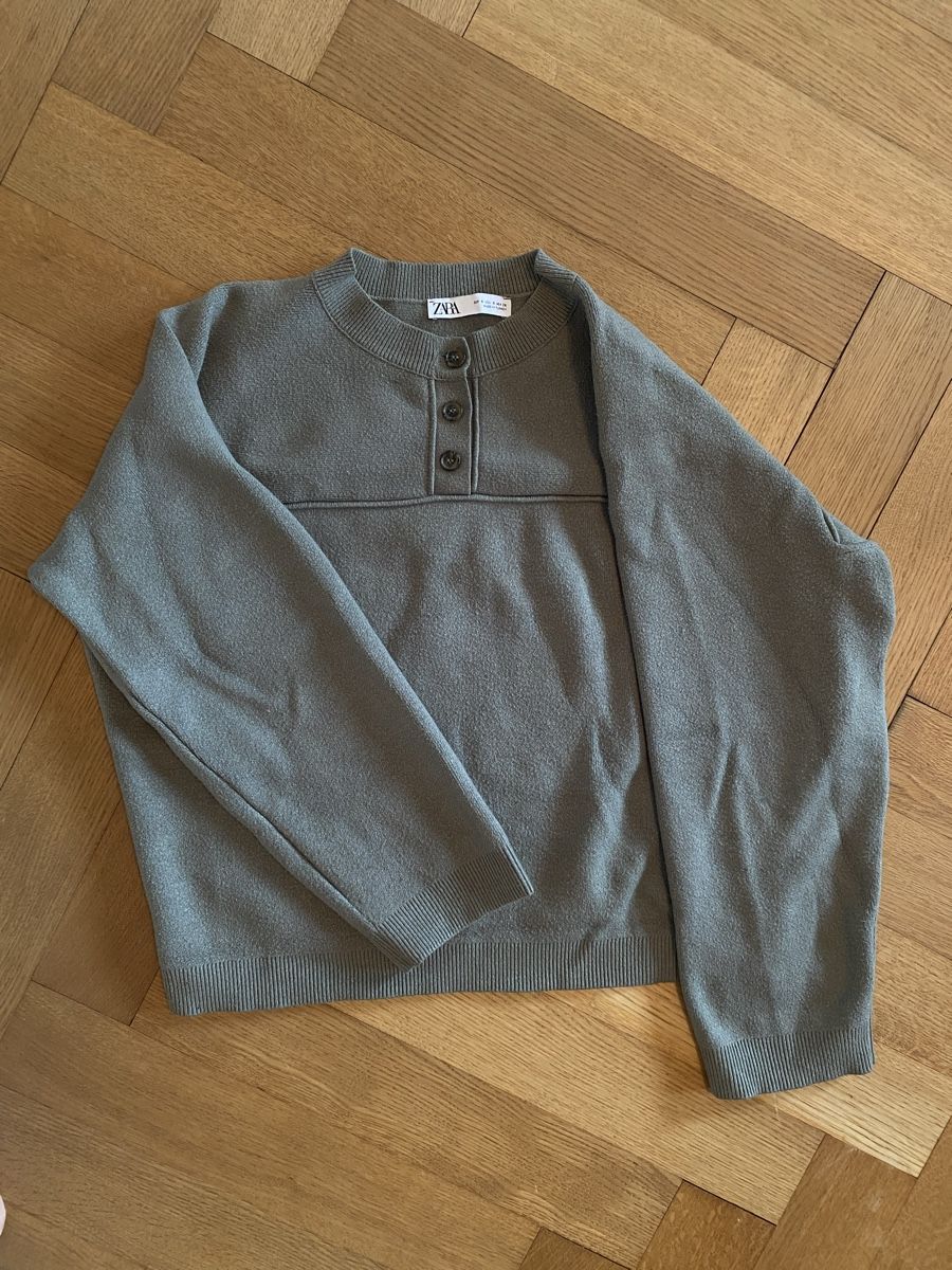 Zara Maglioni & Felpe: Zara Strickpullover, Gr. S, Khaki  – Usato da Bern venduto da annth