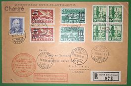 Winterluftpost / Bündneralpen 1935 