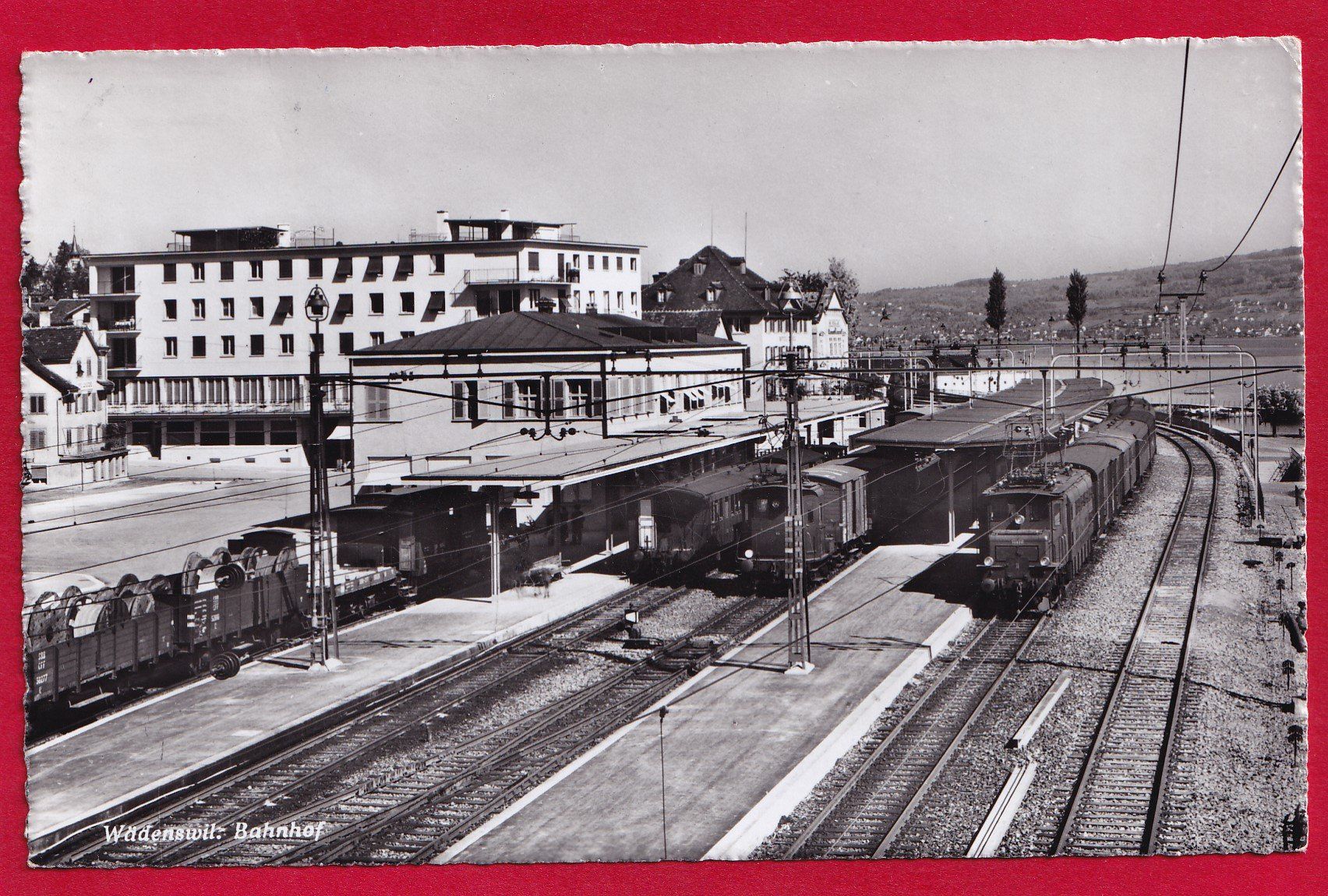 Cartoline postali: AK WÄDENSWIL BAHNHOF – Usato da Grüningen venduto da Kartensammler