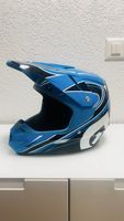 Casque moto cross/enduro bleu, taille M (57-58 cm)