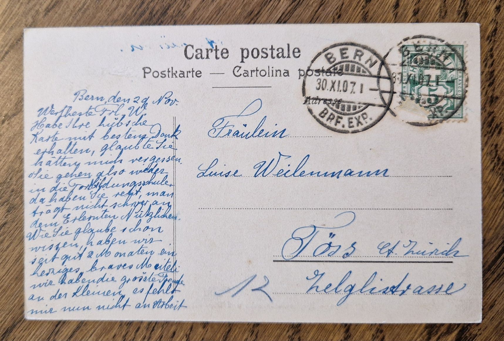 Cartes postales: Bern, Kirchenfeldbrücke und Bundespalast 1907 – D'occasion à Ebikon par Donar50 1
