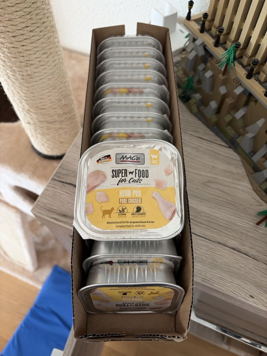 Mangimi: MAC‘s Katzenfutter Huhn pur 16x – Nuovo e nell'imballaggio originale da Dübendorf venduto da Masha.