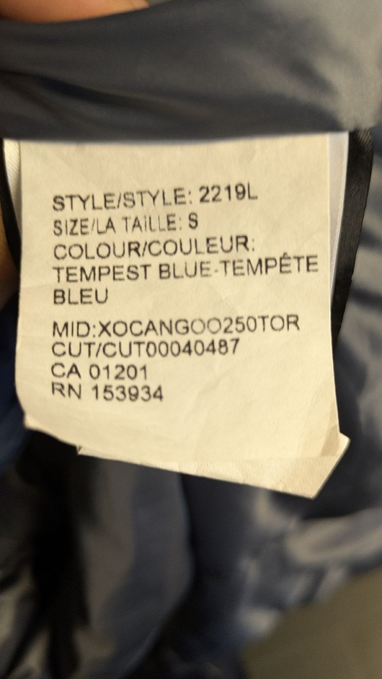 Canada Goose Cappotti: Original Canada Goose Bomber Jacket - Tempest Blue - Small – Nuovo (secondo la descrizione) da Zürich venduto da cedrium 5