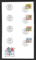 4 FDC Pro Juventute 1984 Serie Einzelmarken ET 26.11.1984