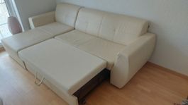 Leder Bettsofa