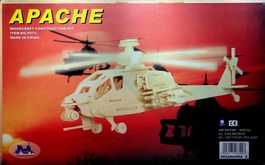 Holz-Modell Helikopter Apache OVP
