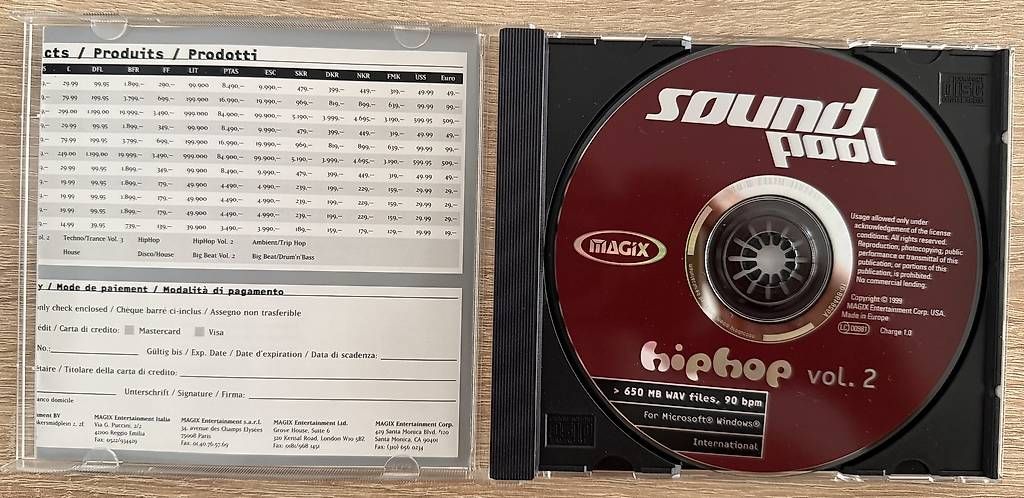 CD: Magix - Soundpool - HipHop Vol. 2 – Usato da Zofingen venduto da Kolega01 1