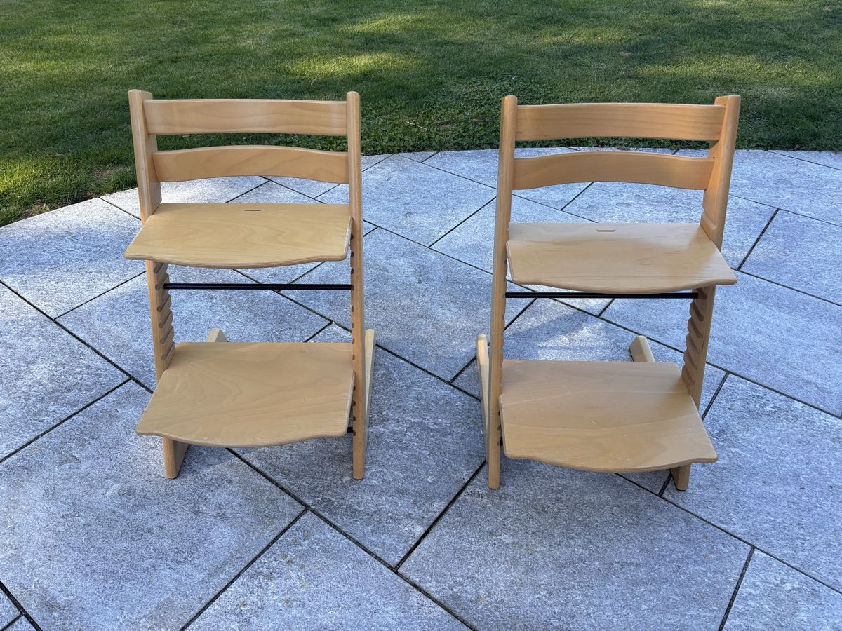Stokke Hochstühle: 2x Triptrap aus Holz – Gebraucht aus Herrliberg von Nils-Sevy