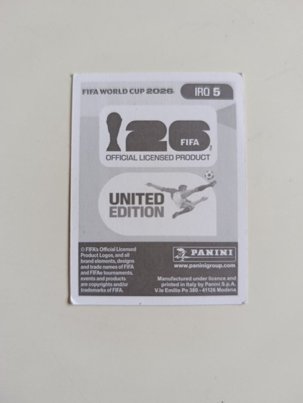 Panini Sammelbilder & Trading cards: Panini World Cup 2026 IRQ 5 – Neu (gemäss Beschreibung) aus Lavey-Village von pas_7xd2 1