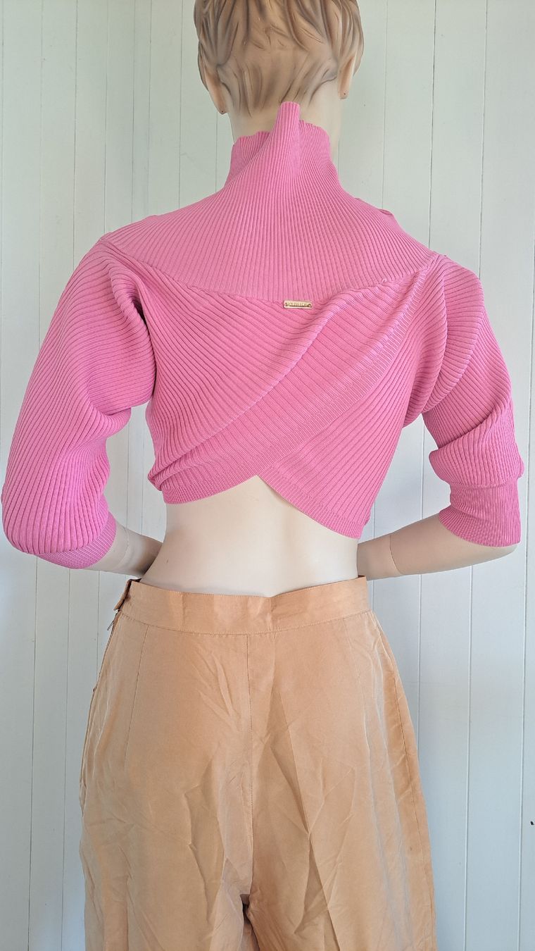 Maglioni & Felpe: NO SECRETS MILANO cropped CacheCœur Strickpullover Pulli S M – Usato da Mollis venduto da Fauchi99 2