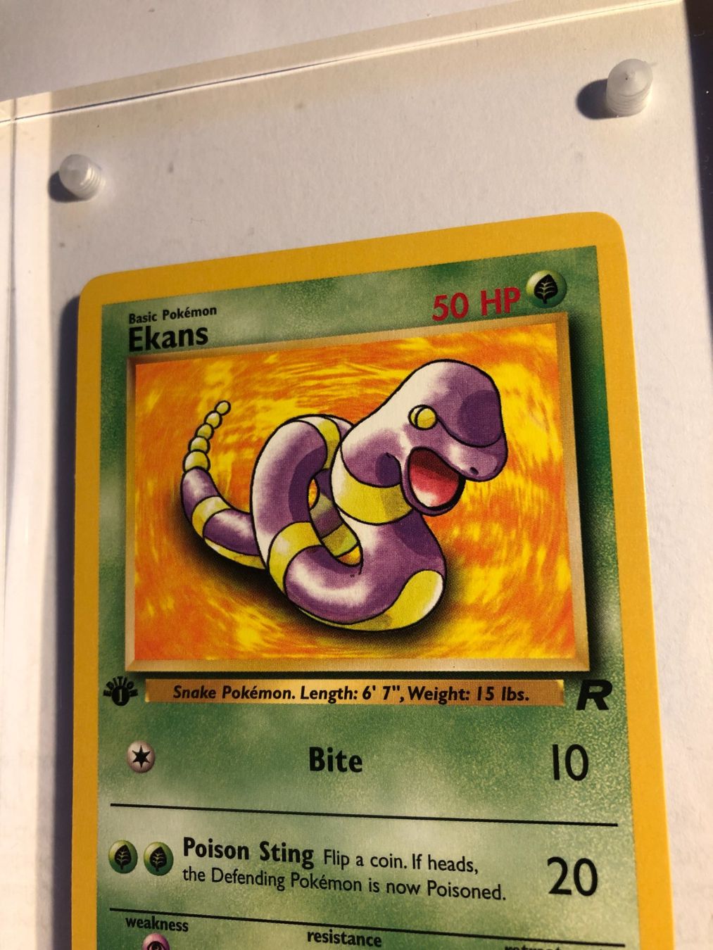 Sammelbilder & Trading cards: Ekans 1st Team Rocket - MINT - ab 1.- – Gebraucht aus Giubiasco von dan_pr8b 3