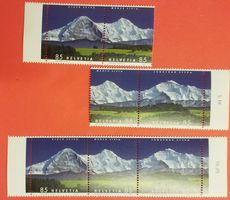 Z163-65, Zusammenhängen Schweizer Berge postfrisch