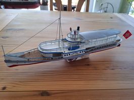 Raddampfer Dampfschiff Stadt Zürich StandmodellSchiffsmodell