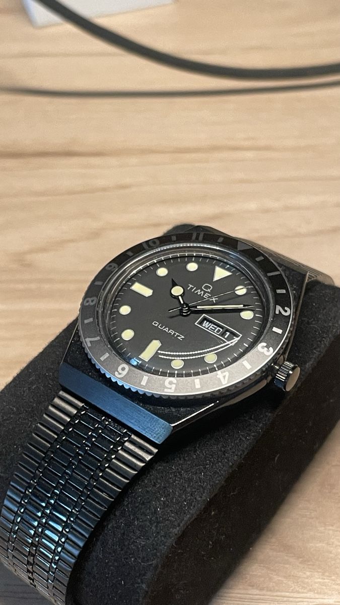 Timex Orologi: TIMEX Q Timex Reissue All Black – Usato da Etagnières venduto da Johan_groux