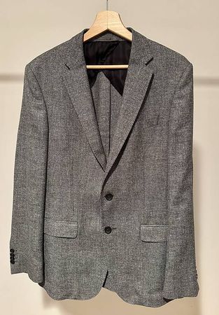 BOSS  Blazer Estivo Lana e Lino  Grigio Mélange  Tg 48