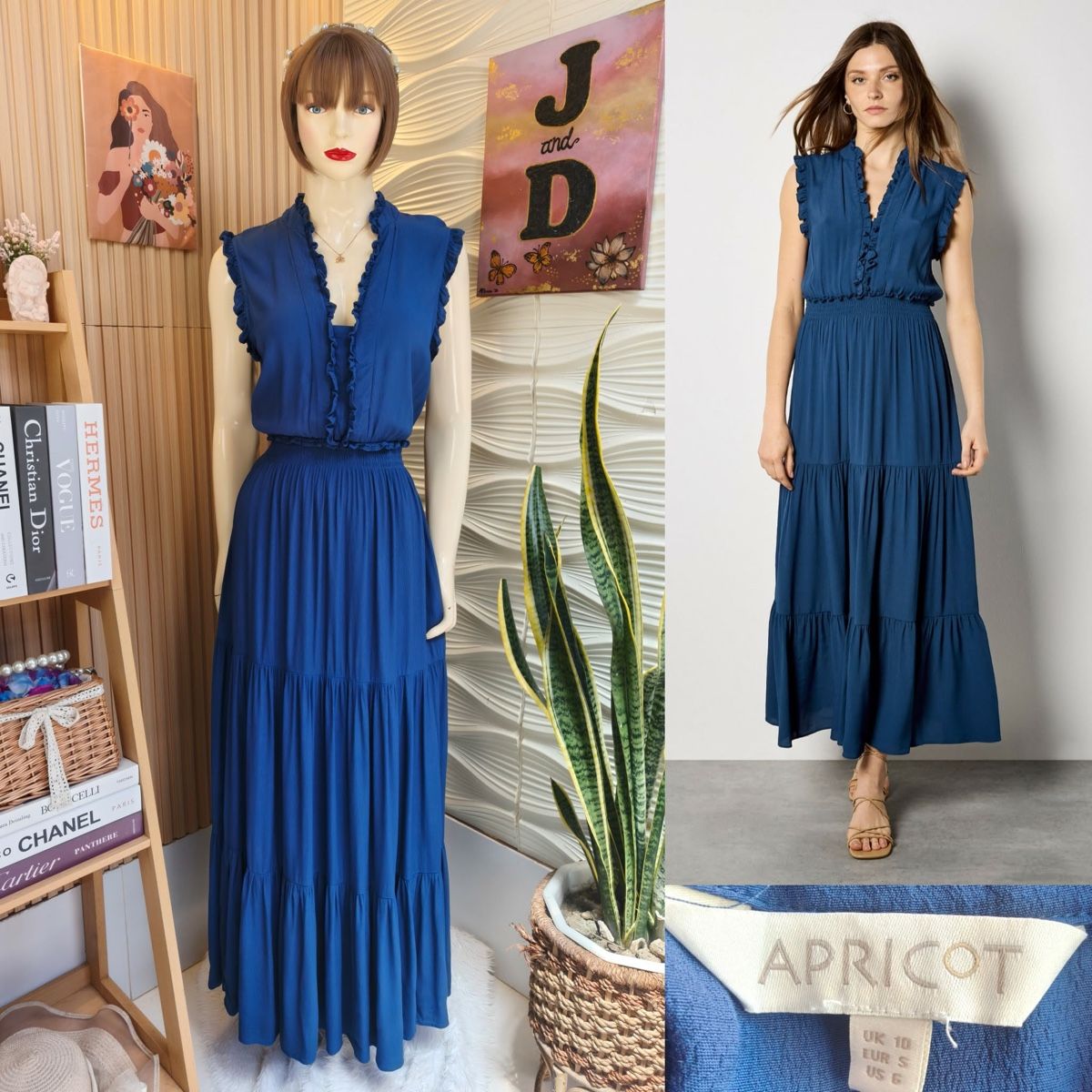 Vestiti: Apricot Viscose Midi Dress – Usato da St.Josefen venduto da lop_lh8d 3