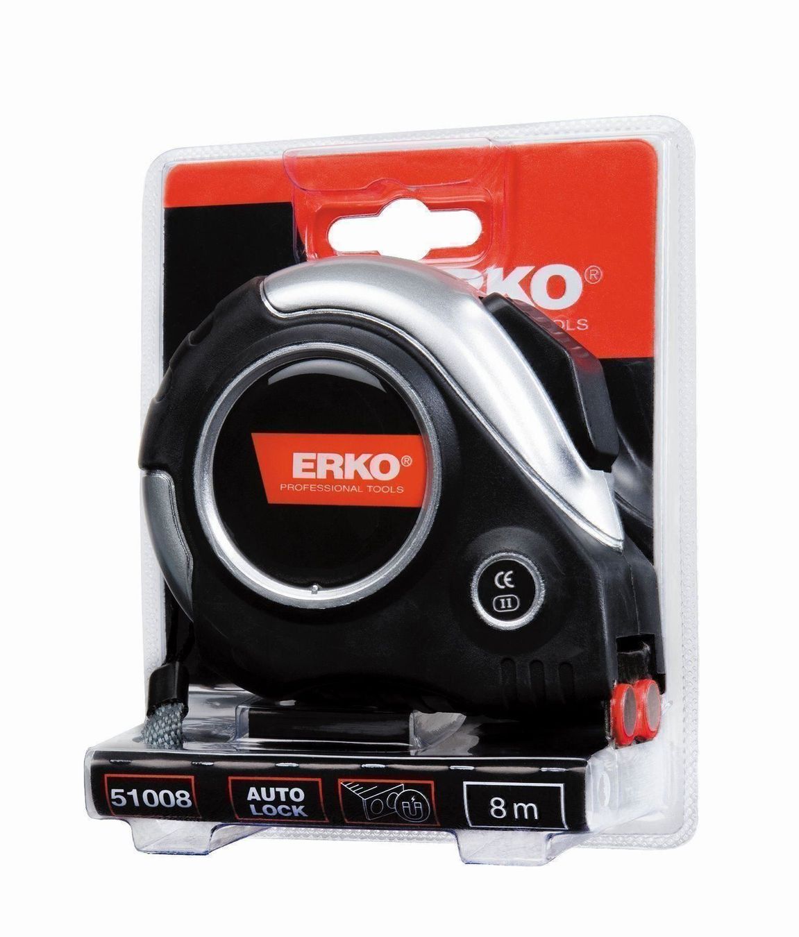 Tutti gli attrezzi: Rollmeter ERKO Länge 8m mit Magnethaken – Nuovo e nell'imballaggio originale da Volken venduto da cobrashop_tool 1