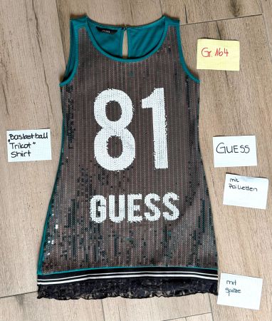 Guess Basketball Trikot für Mädchen Pailletten Grösse 164