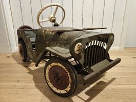 originaler Willy's Jeep Pedal-Auto, voll funktionstüchtig!!!