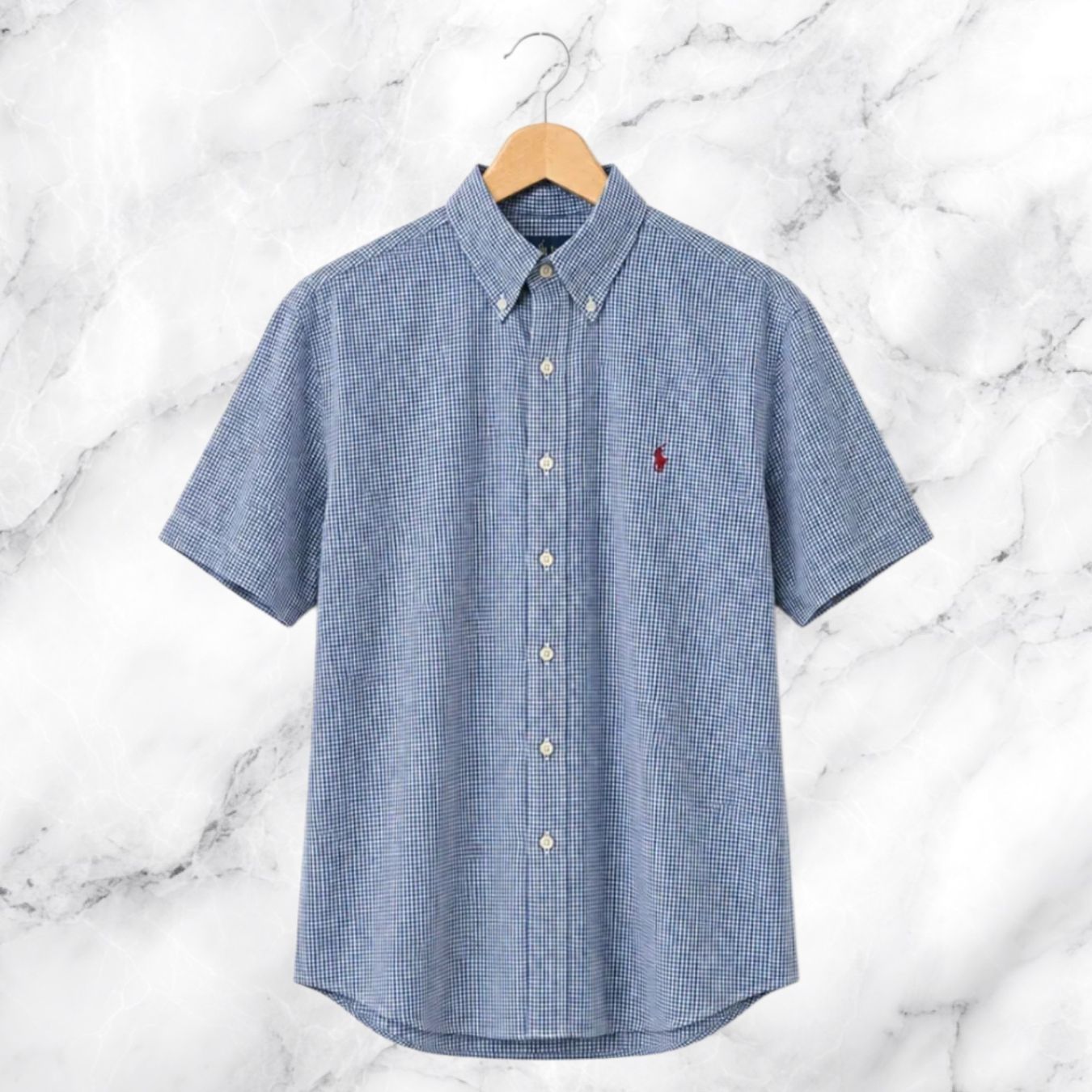 Ralph Lauren Camicie: Ralph Lauren Kurzarmhemd "Blake" Blau/Weiss - Gr. L – Nuovo (secondo la descrizione) da Le Locle venduto da sAm_2112