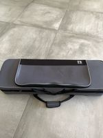 Stentor violin case for sale, grey, with accessories