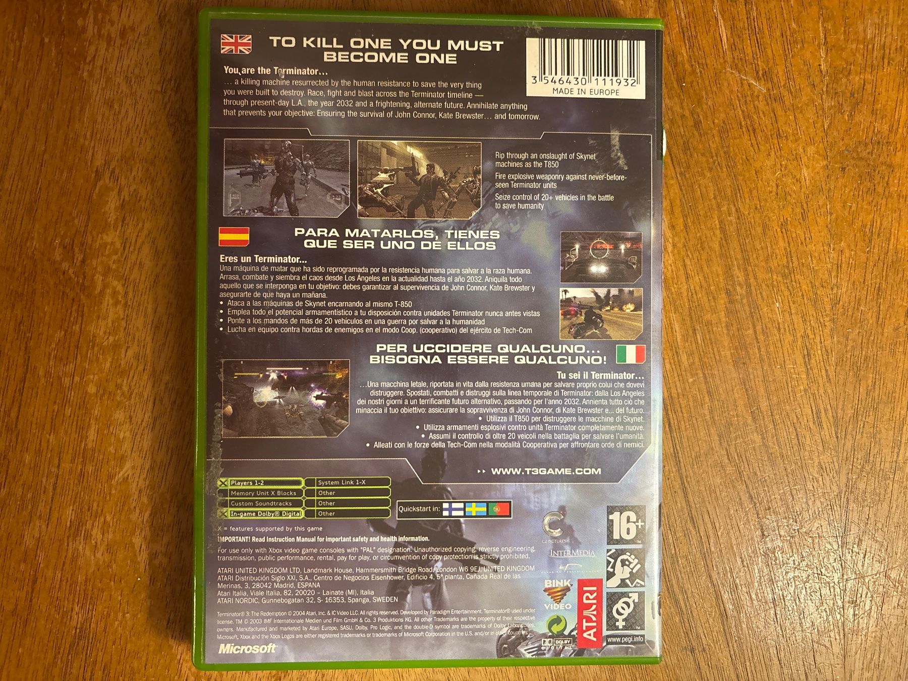 Microsoft Spiele: TERMINATOR 3 - Microsoft XBOX Classic – Gebraucht aus Zürich von hiddentreasures_zh 1