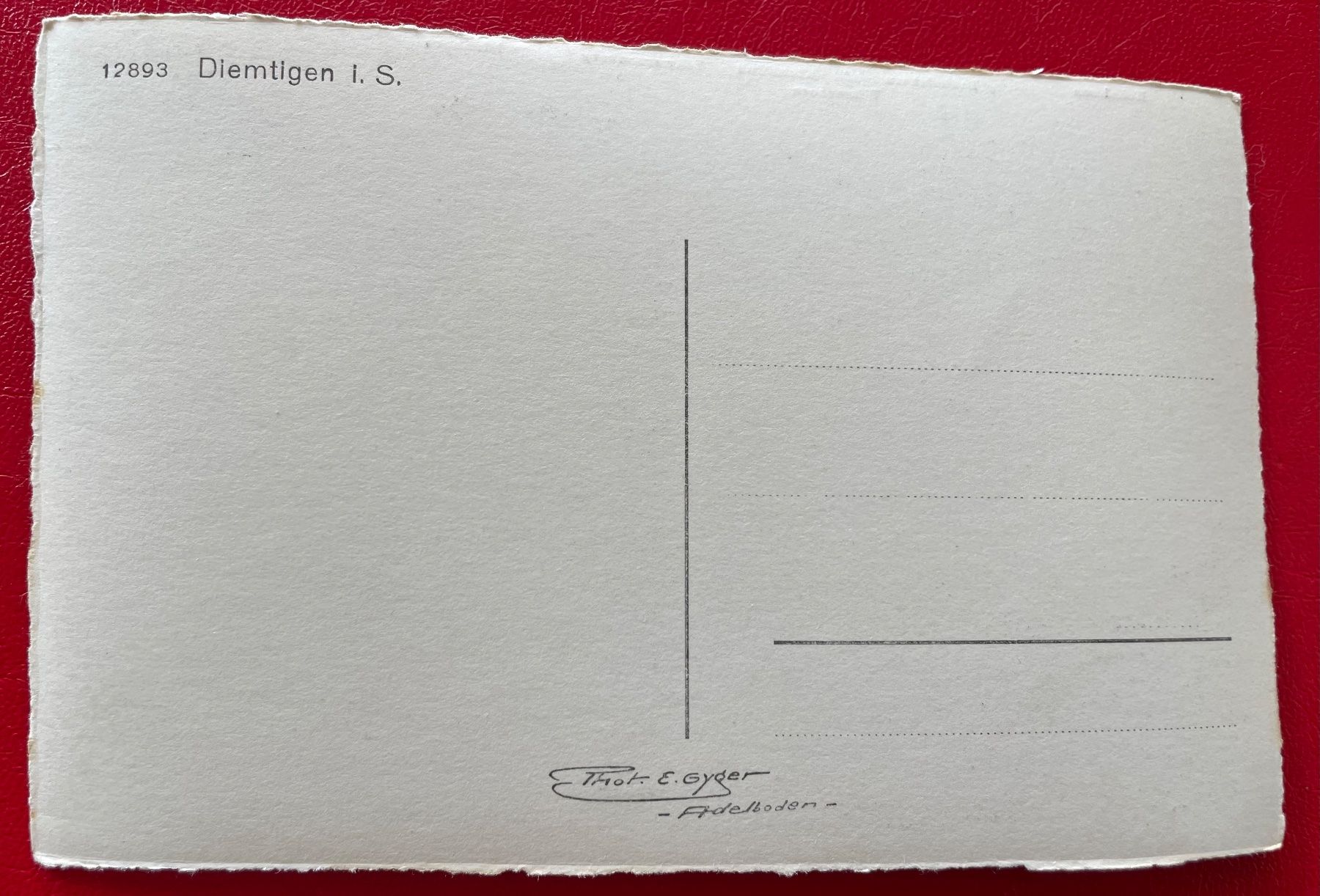 Cartoline postali: Diemtigen i. S. – Usato da St-Légier-La Chiésaz venduto da Theo005 1