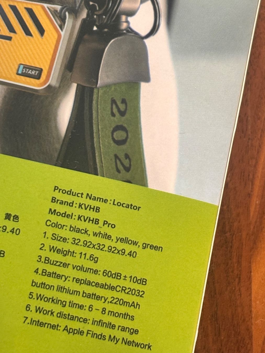 Misurare: Locator KVHB_Pro neu mit Apple Finder Tracker – Nuovo (secondo la descrizione) da Zürich venduto da engebrunau 1