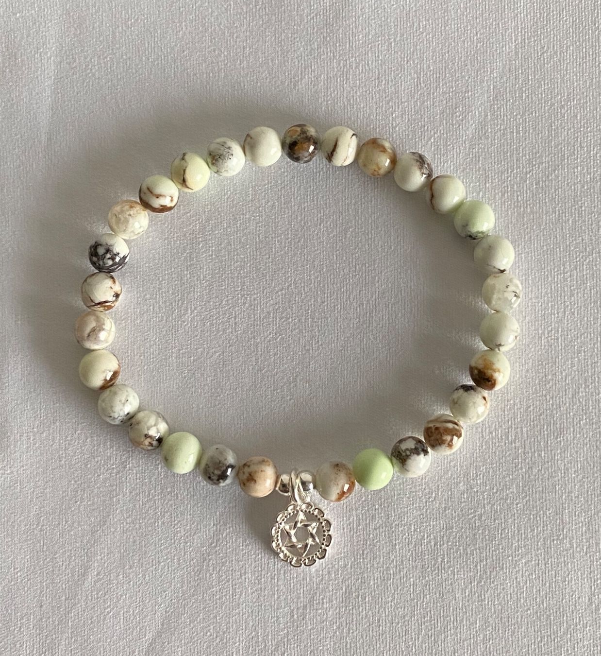 Armbänder & -reifen: Edelstein Armband Gemischter Lemon Opal Silber auf Mass – Neu und originalverpackt aus Zuzwil SG von Lemliskat